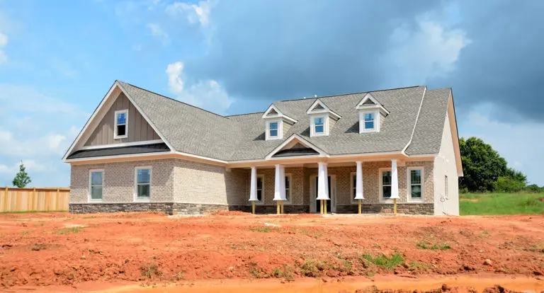 New construction home almost complete