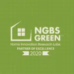 NGBS 2020 Partner of Excellence Logo on Green Grid Background