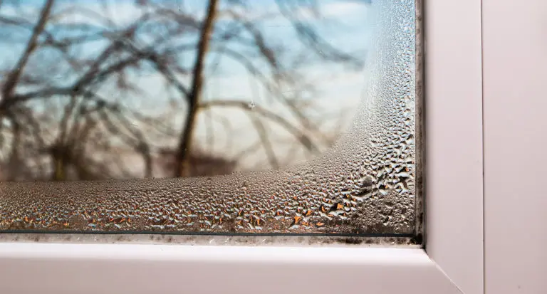 Moisture on window from poor ventilation